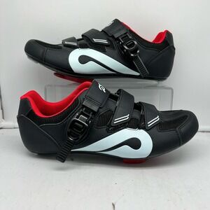 Peloton Cycling Shoes Mens 44 EU Black with Cleats US 10.5